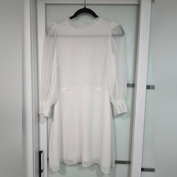 Wilfred Aritzia Swept Dress Puff-sleeve chiffon mini dress - Picture 6 of 17